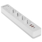 Удлинитель с сетевым фильтром Defender DFS 141, белый, 4розетки, USB+TypeC, 1.5 м., фото11