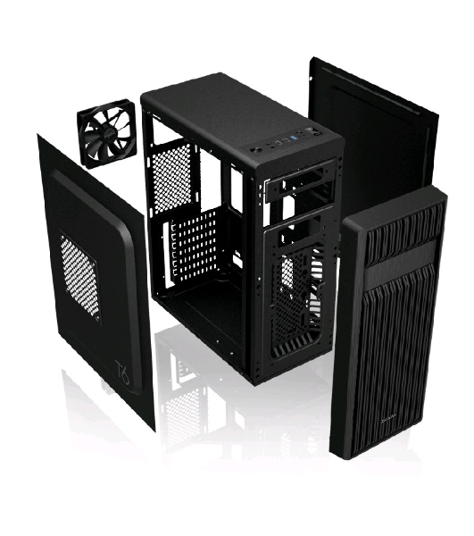 Компьютерный корпус Zalman ZM-T6 черный без БП ATX 1xUSB 2.0 1xUSB 3.0 audio bott PSU