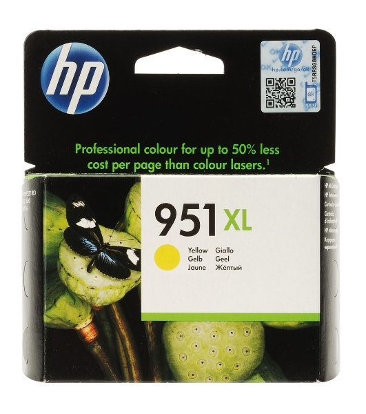 Картридж струйный HP 951XL CN048AE желтый для HP OJ Pro 8100/8600 (1500 стр.)