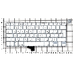 Клавиатура для ноутбука MacBook A1342 белый 13,3' большой Enter, фото3