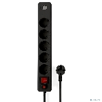 Сетевой фильтр Гарнизон 5 р, 10А, 2xUSB, 1.8 м, ур.защиты 4, черный, пакет, фото5