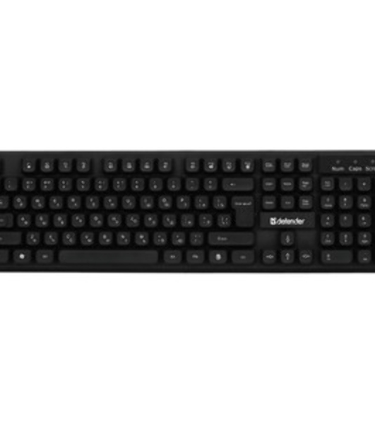 Комплект клавиатура+мышь Defender Milan C-992 беспроводной, USB, 1000 DPI, чёрный