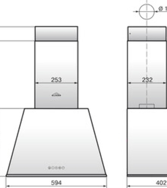 Вытяжка каминная Elikor Гамма 60П-650-Э3Д кремовый/бронза, 59.4 см, 650 куб. м/ч, 56 дБ