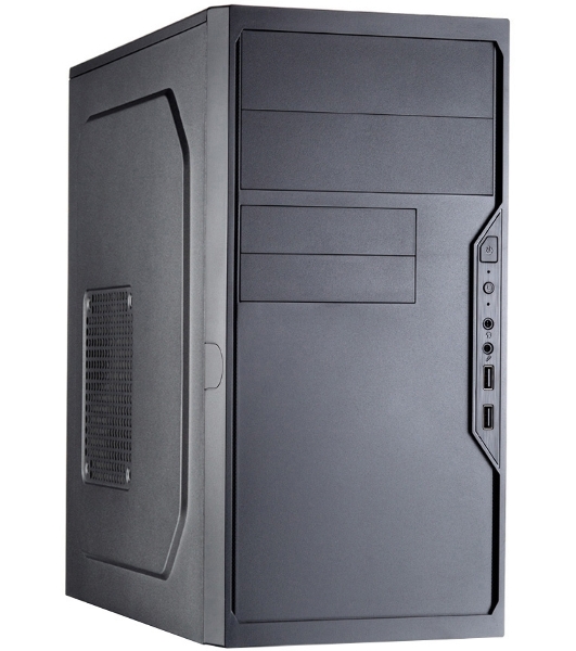 Компьютерный корпус с блоком питания 450Вт. Case Foxline FL-733, mATX, 2x5.25EXT, 2x3.5EXT, 5x3.5INT, 2xUSB 2.0, HDA, w/o FAN, w/450W ATX PSU, w/1.2m EU pwr cord