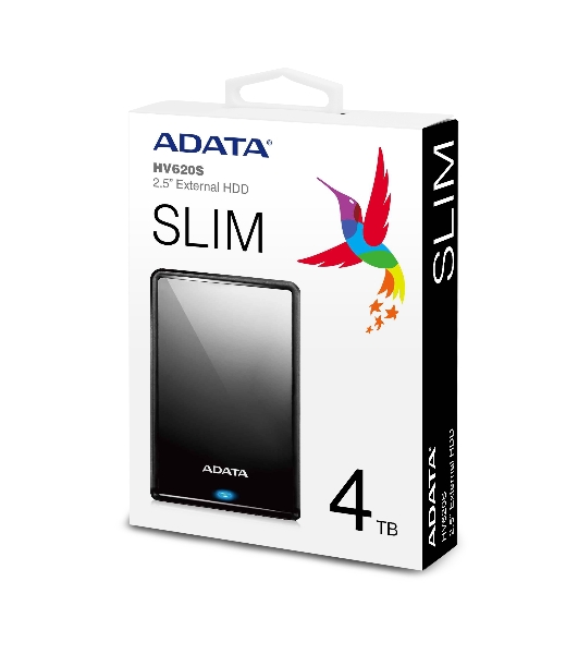 Внешний HDD 2.5' ADATA HV620S, 4TB, USB 3.2 Gen 1 Type-A, 5400 rpm, черный
