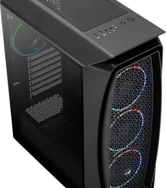 Компьютерный корпус Aerocool/Formula Aero One Eclipse-G-BK-v1 черный без БП ATX 4x120мм 2xUSB 3.0 audio
