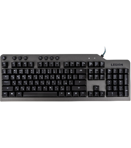 Клавиатура Lenovo Legion K500 RGB Mechanical проводная, USB Type-A, серый