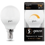 Лампа светодиодная LED Gauss Globe-dim E14 7Вт 3000К диммируемая, фото5