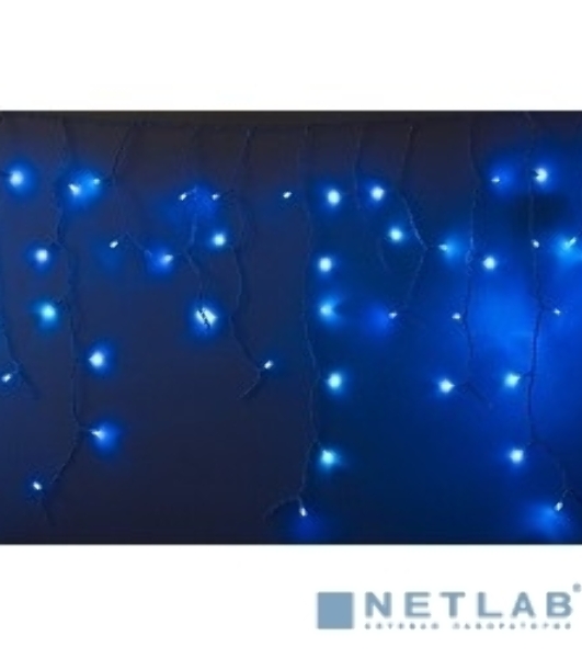 Гирлянда Neon-night Айсикл (бахрома) светодиодный, 2,4 х 0,6 м, белый провод, 230 В, диоды синие, 76 LED