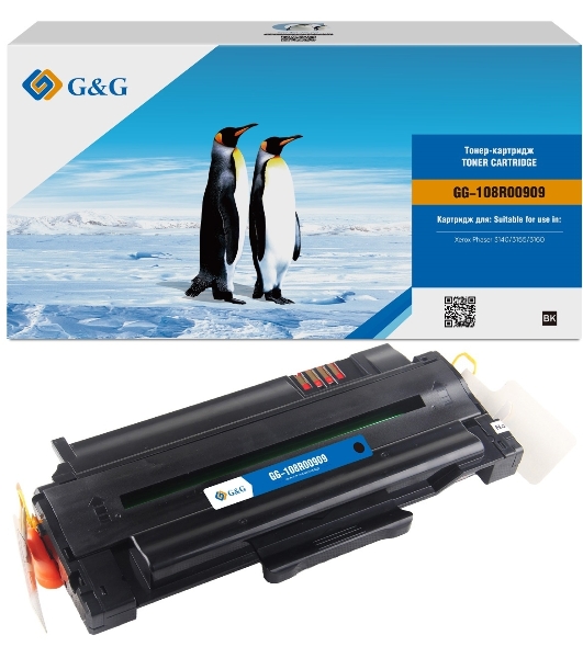 Картридж лазерный GALAGRAND GG-108R00909 черный (2500 стр) для Rank Xerox Phaser 3140/3155/3160B/3160N