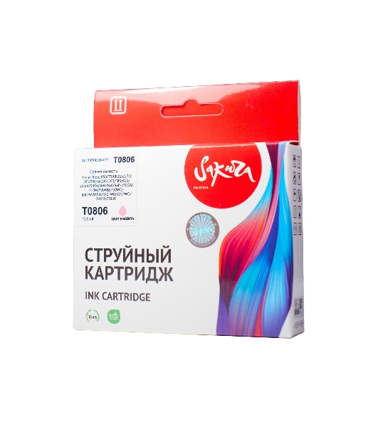 Картридж струйный Sakura C13T08064011 (T0806) для Epson, светло-пурпурный, 7,4 мл.