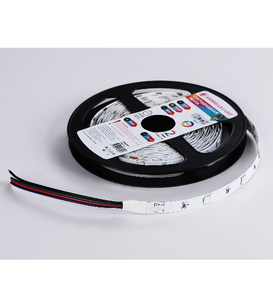 Светодиодная лента Ambrella light GS4301 5050 30Led/ 7.2W m/ 24V IP20 RGB/ 5000*10*1.87mm (4 конт.)