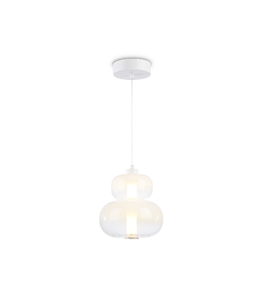 Подвесной светодиодный светильник Ambrella light LH11051 WH/FR белый/белый матовый 12W 3000K D230*265