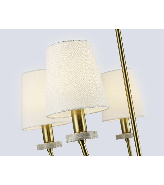 Люстра Ambrella light LH75351/5 SB/WH бронза/белый E14*5 max 40W D630*780