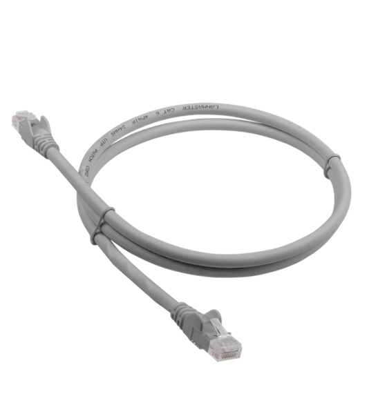 Патч-корд LANMASTER LSZH UTP кат.6, 1.5 м, серый