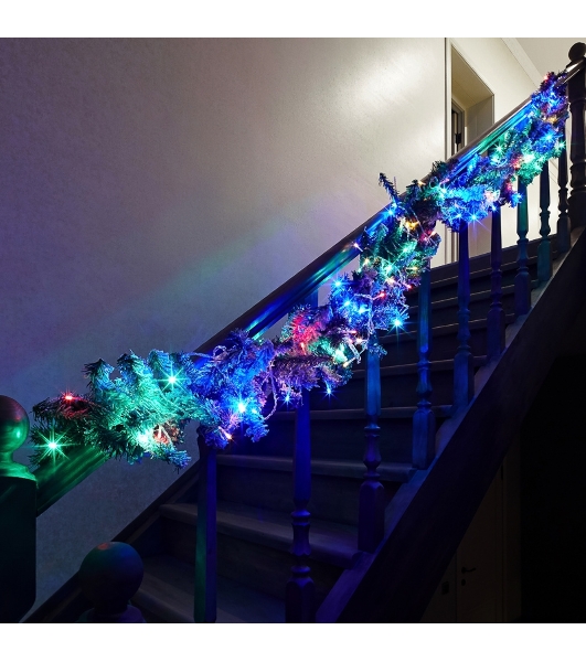 Гирлянда Neon-night 'Твинкл-Лайт' 20 м, прозрачный ПВХ, 160 LED, цвет мультиколор