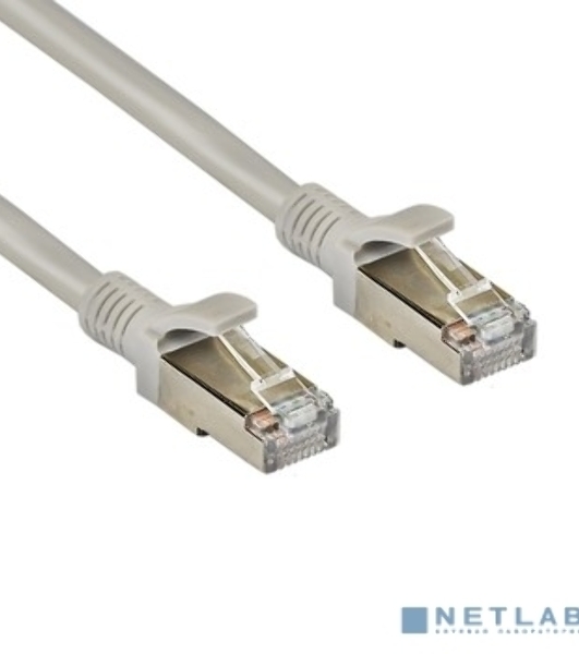 Патч-корд ExeGate FTP-RJ45-RJ45-C5e-CU-10M-GY, FTP, cat.5e, 10м, медь, серый