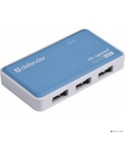Концентратор USB Defender Quadro Power, USB, адаптер/через USB, блок питания