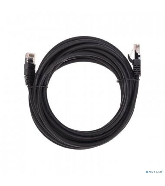 Патч-корд U/UTP Rexant cat.6, RJ45-RJ45, неэкранированный, 26AWG, LSZH, черный, 5 м