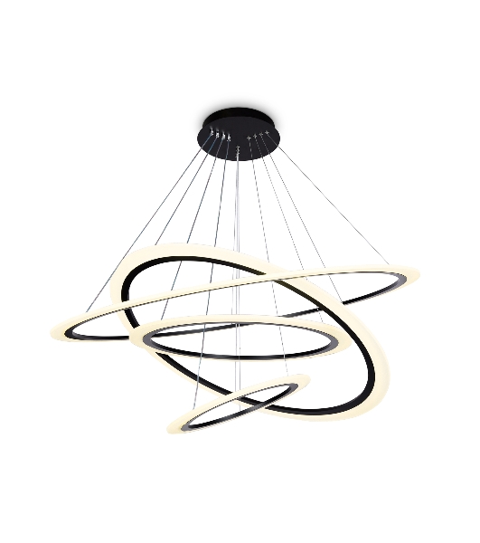 Светильник Ambrella light FA4365/4 BK черный 235W 3000K/4200K/6400K D1000*870 (ПДУ РАДИО 2.4G)