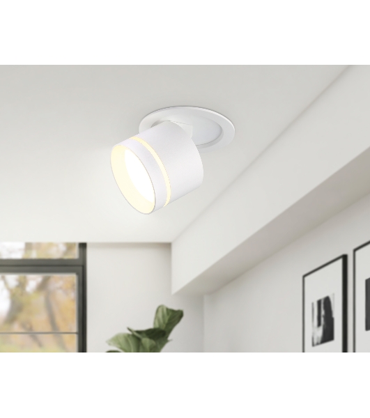 Светильник Ambrella light TA1431 SWH/FR белый песок/белый матовый GX53 D85*95