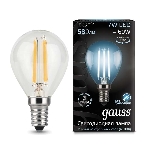 Лампа светодиодная Filament Шар E14 7Вт 4100К Gauss 105801207, фото 1