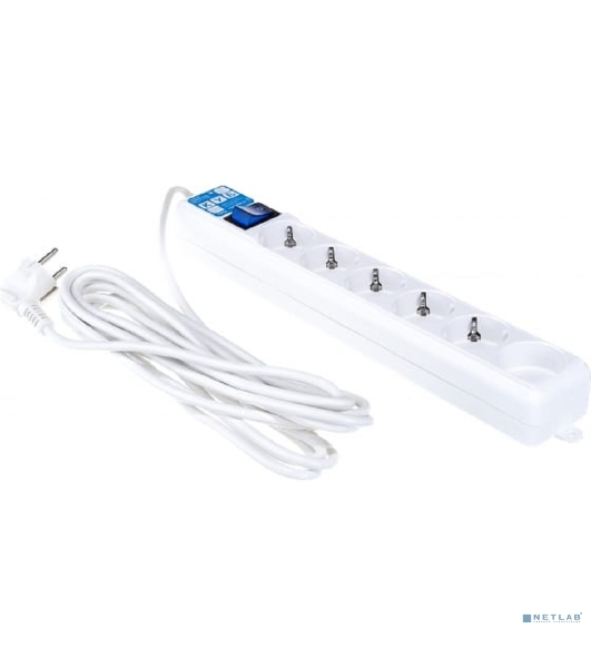 Фильтр-удлинитель PowerCube PRO (SPL(5+1)-16B-P-5М) 5.0 м, LC контур - подавление В/Ч помех, 16А/3,5 кВт