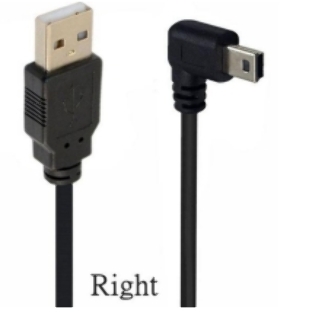 Кабель USB Type A на Mini USB угол вправо 3 м