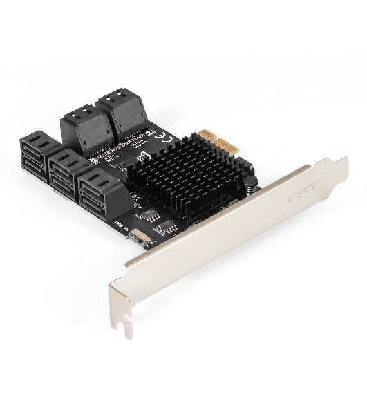 Контроллер ExeGate EXE-510v2 (PCI-E x1, SATA3 6Gb/s, 10 int, ASMedia Chipset ASM106x+JMB575)