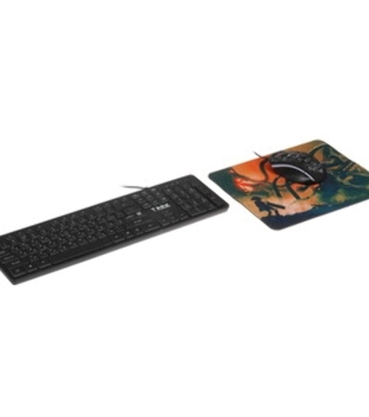 Комплект клавиатура+мышь Defender Tark C-779 проводной, USB, 2400 DPI, чёрный