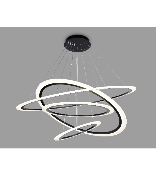 Светильник Ambrella light FA4365/4 BK черный 235W 3000K/4200K/6400K D1000*870 (ПДУ РАДИО 2.4G)