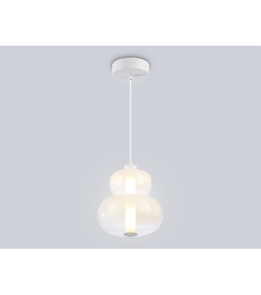 Подвесной светодиодный светильник Ambrella light LH11051 WH/FR белый/белый матовый 12W 3000K D230*265