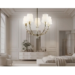 Люстра Ambrella light LH75351/5 SB/WH бронза/белый E14*5 max 40W D630*780, фото3