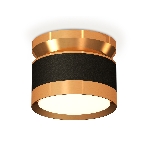 Светильник Ambrella Light XS8102060 SBK/PYG черный песок/золото желтое полированное GX53 (N8909, C8102, N8124), фото4