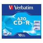 Диск CD-R Verbatim 700Mb 52x Jewel case (10шт) (43327), фото 1