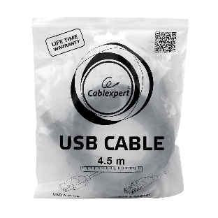 Кабель Gembird PRO USB 2.0 удлинительный 4.5м AM/AF позол. контакты, пакет