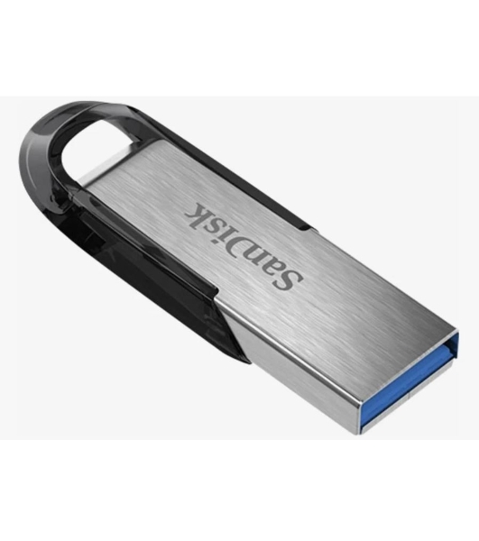 Флешка USB Sandisk CZ73 Cruzer Ultra Flair (SDCZ73-128G-G46), 128Gb, USB 3.0, R/W 150/45, серебристый/черный