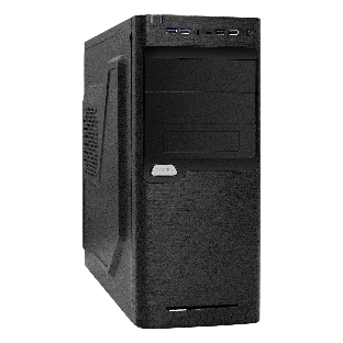 Компьютерный корпус Miditower ExeGate XP-330U-UNS350 (ATX, БП UNS350 с вент. 12см, 2*USB/2*USB 3.0, аудио, черный)
