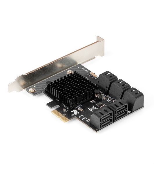 Контроллер ExeGate EXE-510v2 (PCI-E x1, SATA3 6Gb/s, 10 int, ASMedia Chipset ASM106x+JMB575)