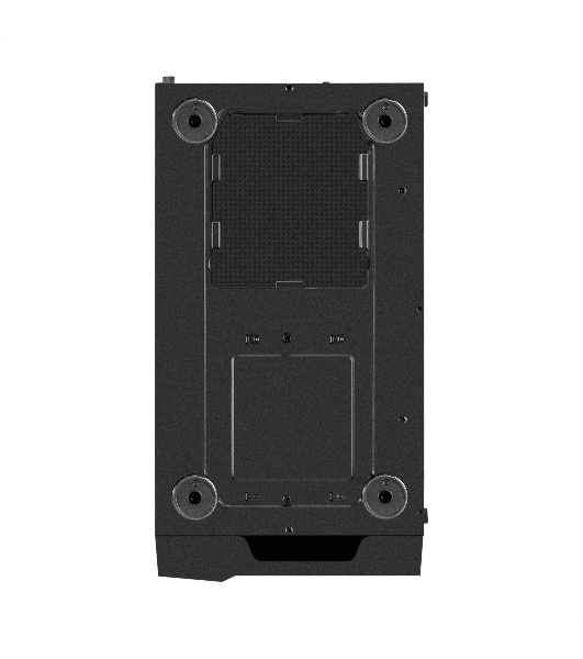 Компьютерный корпус Miditower ExeGate EVO-9211 (ATX, без БП, с окном, 2хUSB+1хUSB 3.0, HD аудио, черный, 1 вент. с RGb подсветкой)