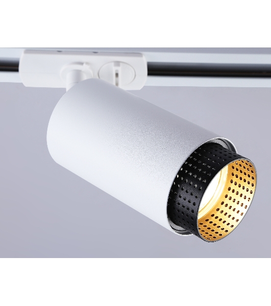 Трековый однофазный светильник Ambrella light GL5161 WH/BK белый/черный GU10 max 12W D60*190