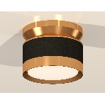 Светильник Ambrella Light XS8102060 SBK/PYG черный песок/золото желтое полированное GX53 (N8909, C8102, N8124), фото3