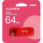 Флешка USB ADATA UV240 (AUV240-64G-RRD), 64Gb, USB 2.0, R/W 15/5, красный, фото5