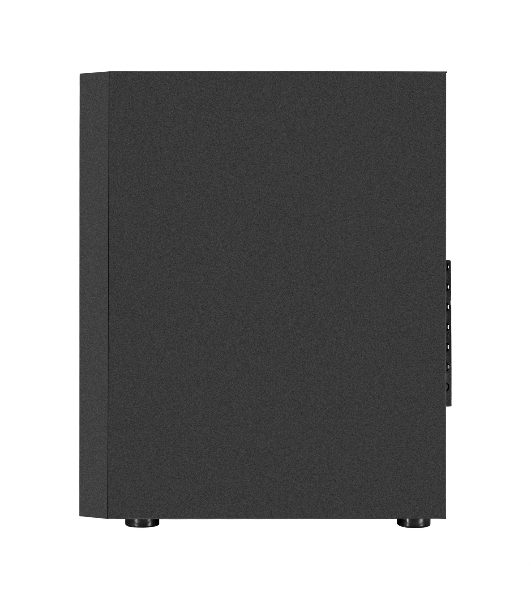 Компьютерный корпус Miditower ExeGate EVO-9211 (ATX, без БП, с окном, 2хUSB+1хUSB 3.0, HD аудио, черный, 1 вент. с RGb подсветкой)