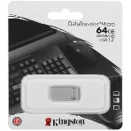 Флешка USB Kingston DataTraveler Micro (DTMC3G2/64Gb), 64Gb, USB 3.2 Gen 1, R/W 200/60, серебристый, фото8