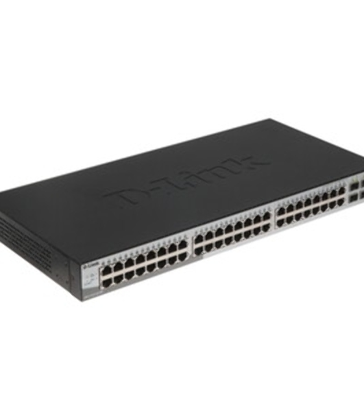 Коммутатор D-Link DGS-1210-52X/ME/C1A, 48×1 Гбит/с + 4×10 Гбит/с SFP+, управляемый
