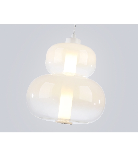 Подвесной светодиодный светильник Ambrella light LH11051 WH/FR белый/белый матовый 12W 3000K D230*265