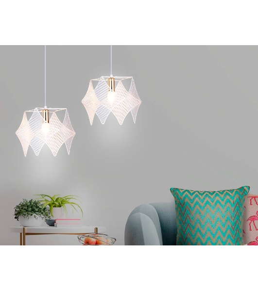 Светильник Ambrella light TR8420 WH/GD белый/золото E14 max 40W D285*1000