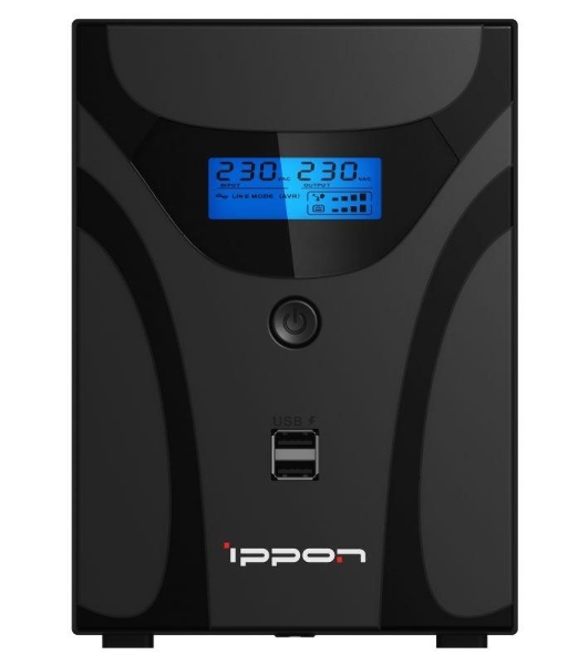 Источник бесперебойного питания Ippon Smart Power Pro II Euro 1200 720Вт 1200ВА черный