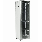 Напольный шкаф Rexant RAL 7035 19' 32U 600×600×1609 (ШxГxВ), дверь стекло, металлическая задняя дверь, боковые съемные стенки, фото 1